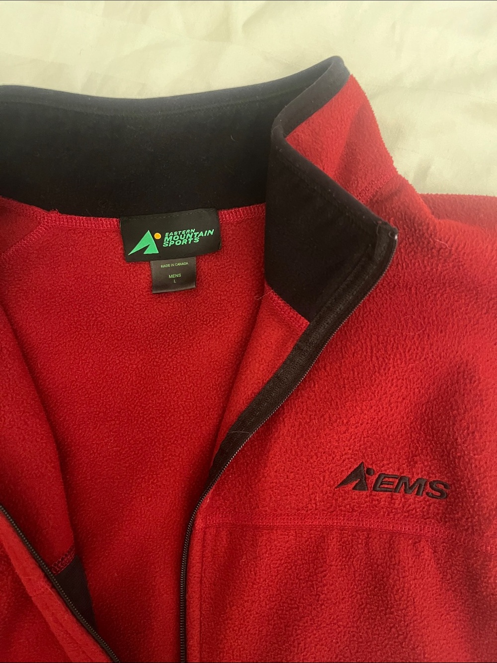 EMS (Eastern Mountain Sports) Men's Red Fleece Jacket